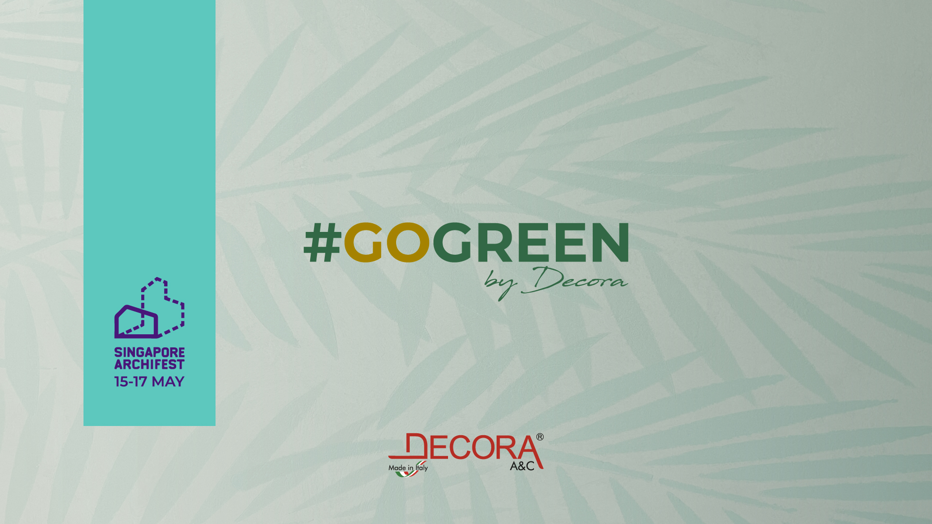 #GOGREEN by Decora - Singapore Archifest 2024