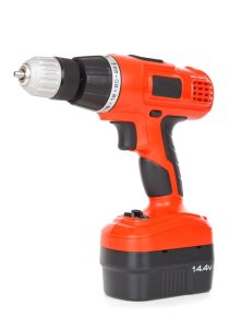 Red Cordless Power Drill with 14.4V Battery