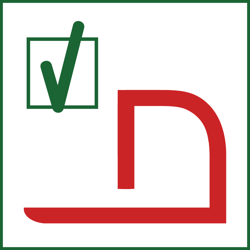 Quality assurance icon representing certified lime-based painting services by specialty contractors.